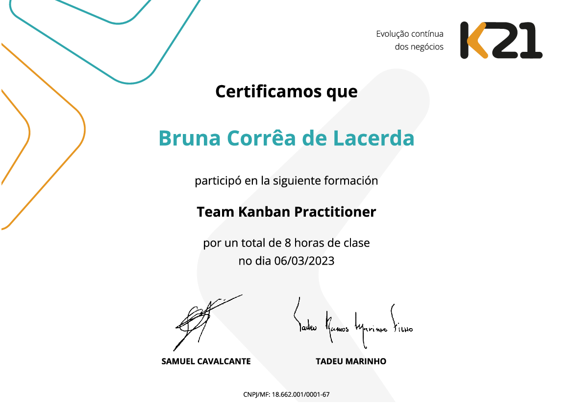Certificado K21